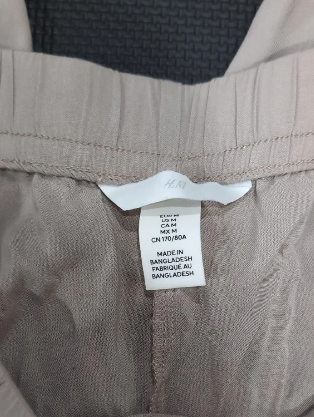 H&M Linen-style Light Beige  Drawstring Pants